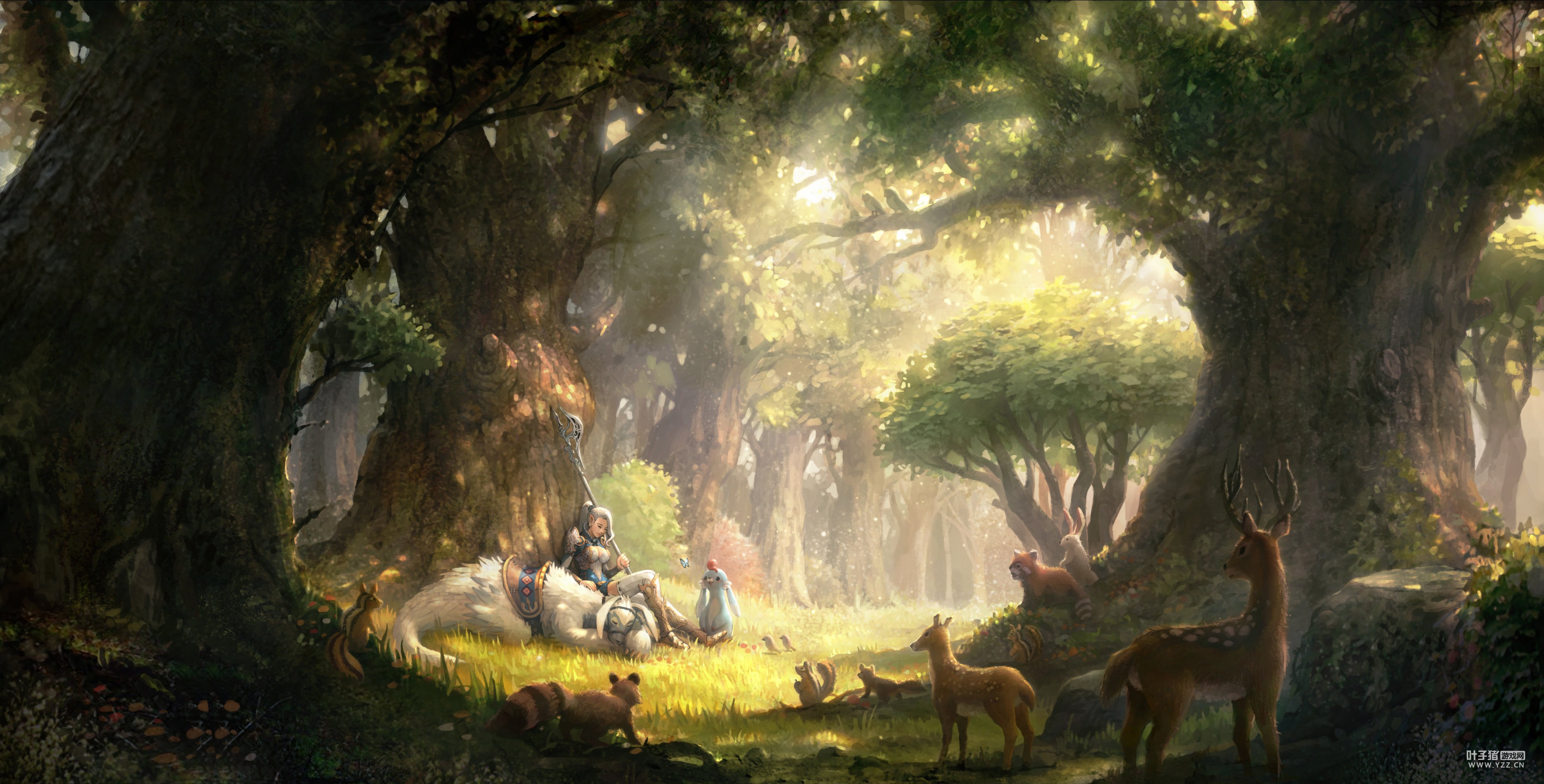 Painting Magical Forest Illustration Art